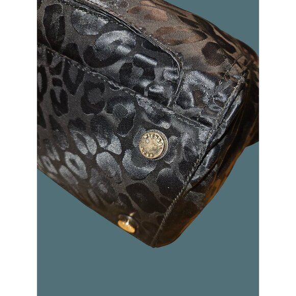 Michael Kors Kelsey Leopard Nylon Tote Shoulder Bag - Picture 9 of 16